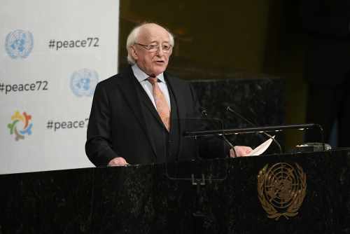 President Higgins addresses the UN General Assembly