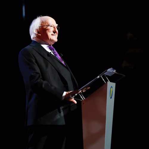 President attends an event for relatives of all those who took part in the events of 1916