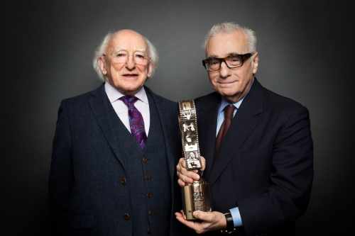 President Michael D. Higgins presented Martin Scorsese with the Irish Film and Television Academy’s 'John Ford Award'.