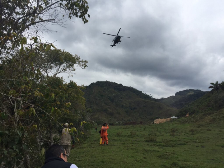 President visits FARC camp