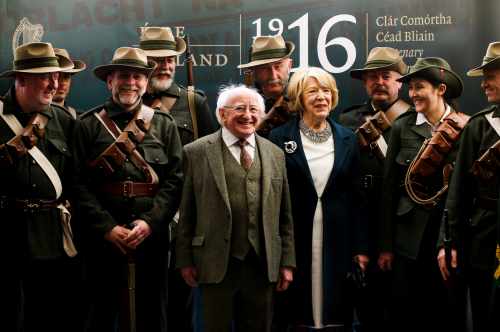 President attends a ceremony to commemorate the significant contribution of the Irish Citizen Army