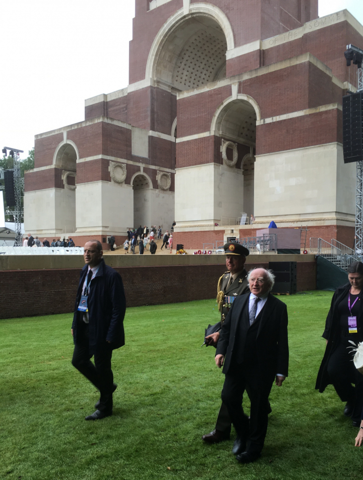 President attends commemorative event to mark the Centenary of the Battle of the Somme