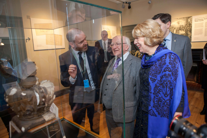 President attends the official opening of the visitor amenities at Kilmainham Courthouse