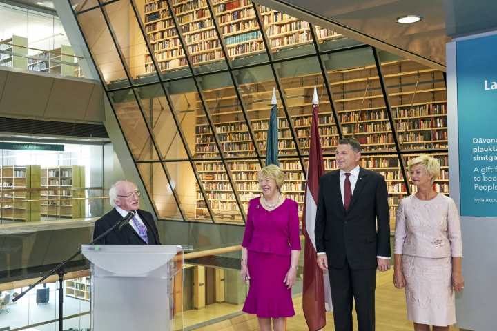 President visits National Library of Latvia