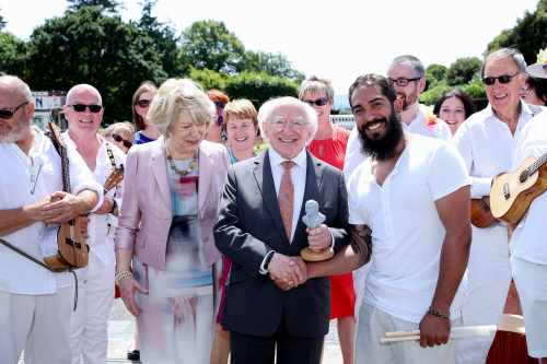 President Higgins and Sabina Higgins host a Garden Party ‘Celebrating Island Life’, focusing on…