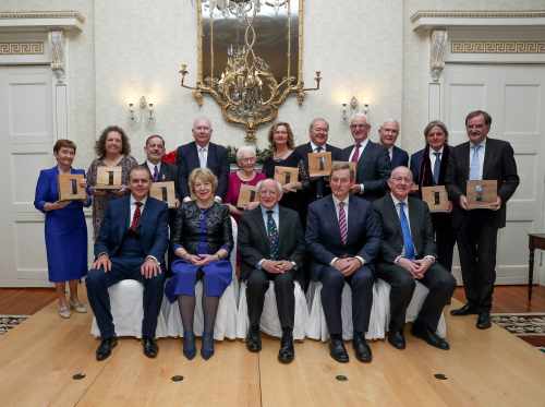 President presents the Distinguished Service Awards for the Irish Abroad