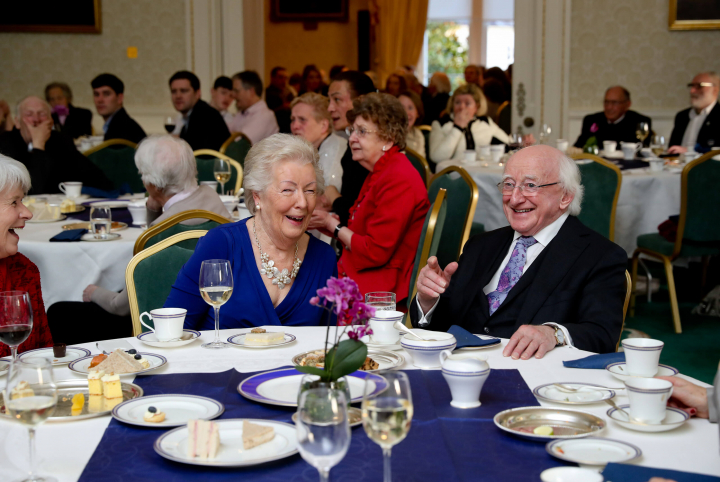 President and Sabina host an Afternoon Tea Reception