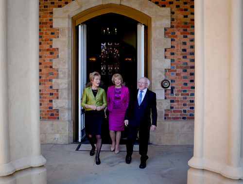 President and Sabina are greeted by Her Excellency, Governor of Western Australia…