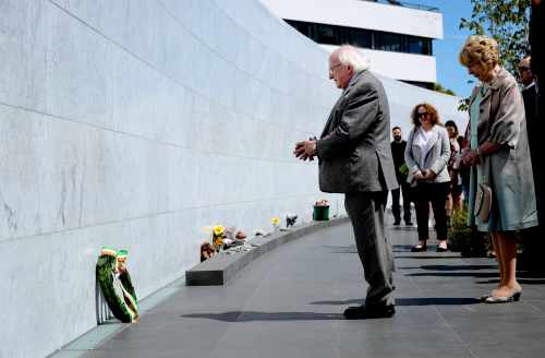 President lays a wreath at the Canterbury Earthquake National Memorial