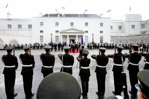 President departs on State Visit to the United Kingdom (Military Honours)