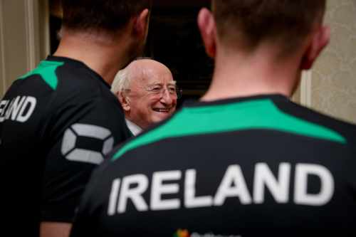 President hosts a reception for Team Ireland ahead of the 10th Gay Games in Paris