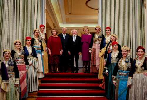 President and Sabina attend a State Dinner in their honour