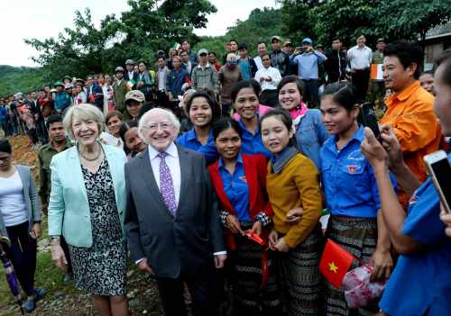 President visits Vinh O Commune, Vinh Linh District