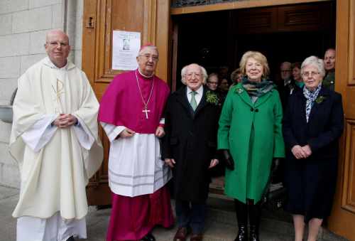 President attends St. Patrick’s Day Mass