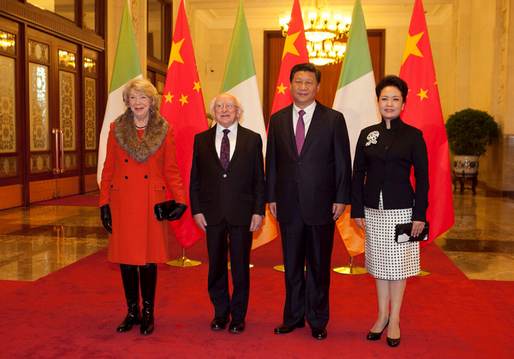 President and Sabina Higgins attend a State Dinner hosted by President Xi Jinping