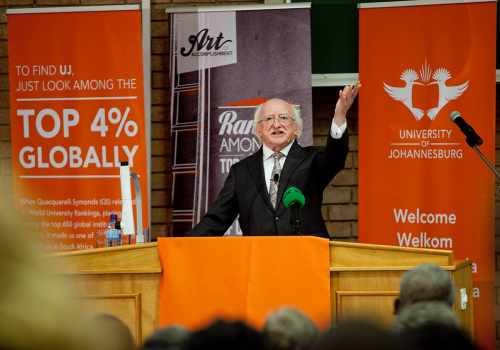 President delivers Keynote Address at the University of Johannesburg Soweto Campus