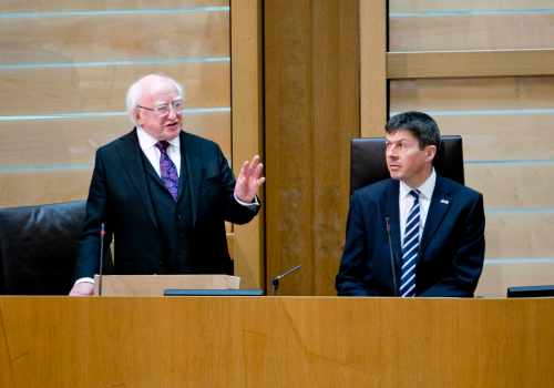 President addresses Members of the Scottish Parliament