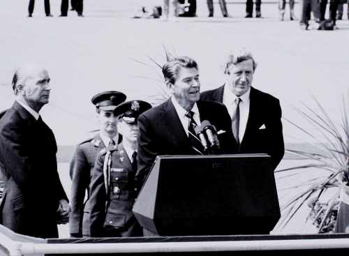 US President Ronald Reagan visits Ireland