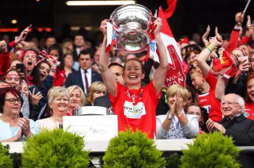 President attends the All Ireland Senior Camogie Final