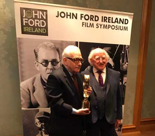 President Michael D. Higgins presented Martin Scorsese with the Irish Film and Television Academy’s 'John Ford Award'.
