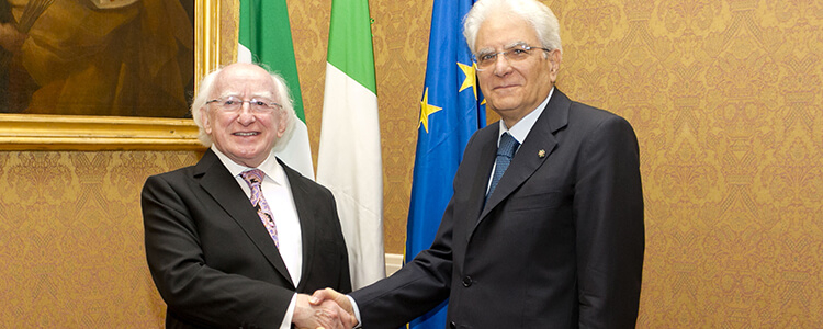 President Higgins on three-day Official Visit to Italy