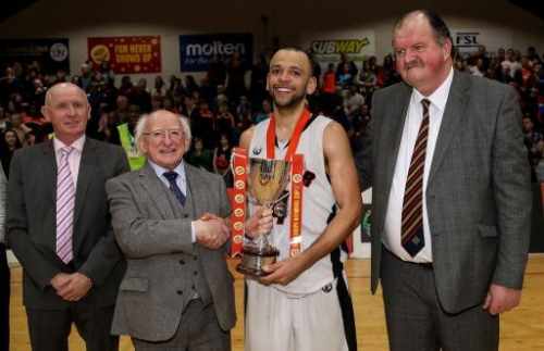 President attends the Hula Hoops Senior Men’s National Basketball Cup Final