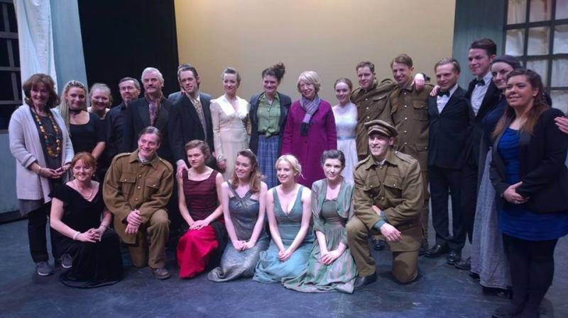 Cast, crew and Sabina - The Silver Tassie 'Sean O'Casey'