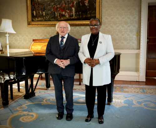 President receives H.E. Ms. Judith Yolisa Maya, Ambassador of the Republic of South Africa, on a courtesy call