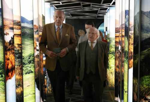 President visits Irish Emigration Museum