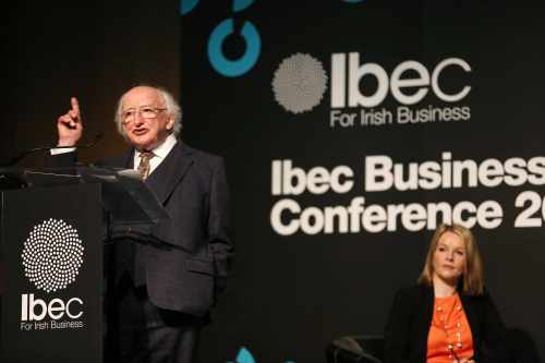 President addresses the Ibec Business Leaders conference