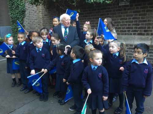 President visits Presentation Primary School on the occasion of their 250th anniversary celebrations