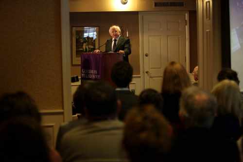 President visits Emerald Isle Immigration Centre