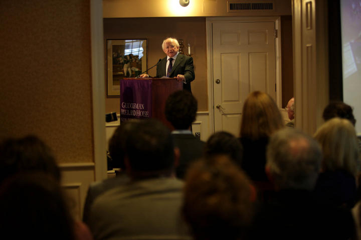 President visits Emerald Isle Immigration Centre