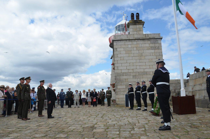 An tUachtarán i láthair ag Comóradh Bliana an Chéid an Asgard