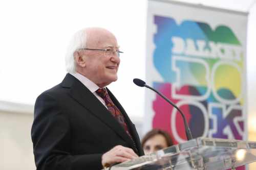 President officially opens the Dalkey Book Festival
