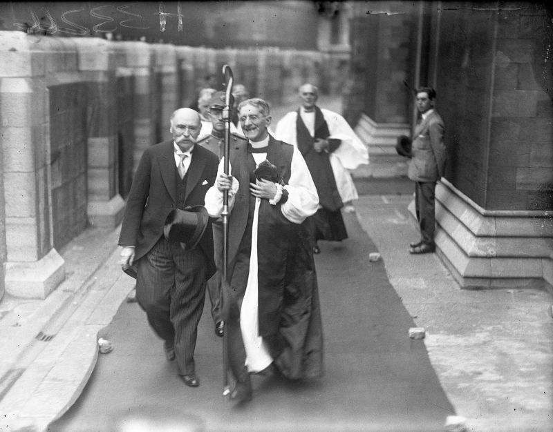 Dr Douglas hyde installed as President of Ireland Dr Hyde with Most Rev Dr Gregg 25 June 1938 Courtesy Irish Independent News and Media plc