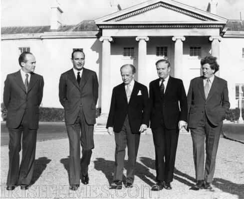 Prime Minister Jacques Chirac visits Áras an Uachtaráin