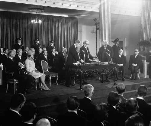 Inauguration of Erskine Childers