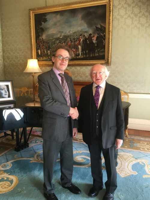 President receives Sir Jonathan Mills, President of EFFE