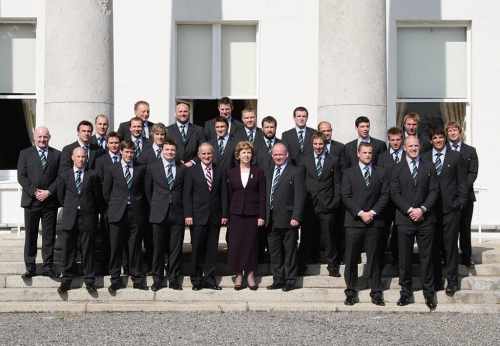 Irish Rugby Team visit the Áras as Grand Slam Winners 