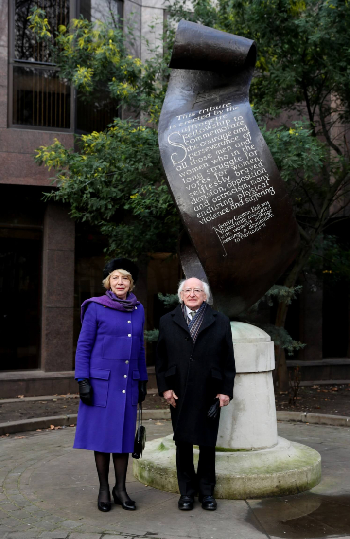 President visits Suffragette Memorial