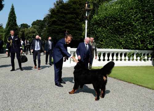 President receives H.E. Emmanuel Macron, President of France