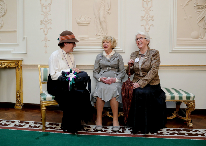 President hosts a Garden Party in honour of the Suffragettes