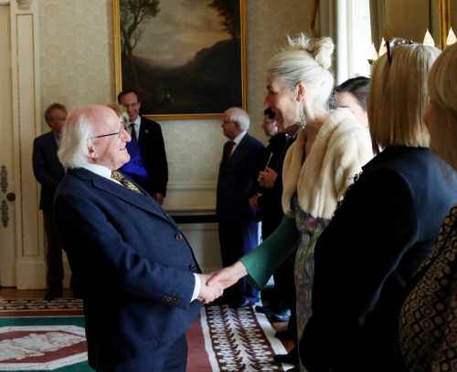 President receives representatives of WORD and Irish Pen