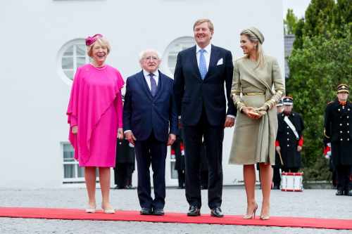 President Higgins welcomes their Majesties King Willem-Alexander and Queen Máxima of The Netherlands