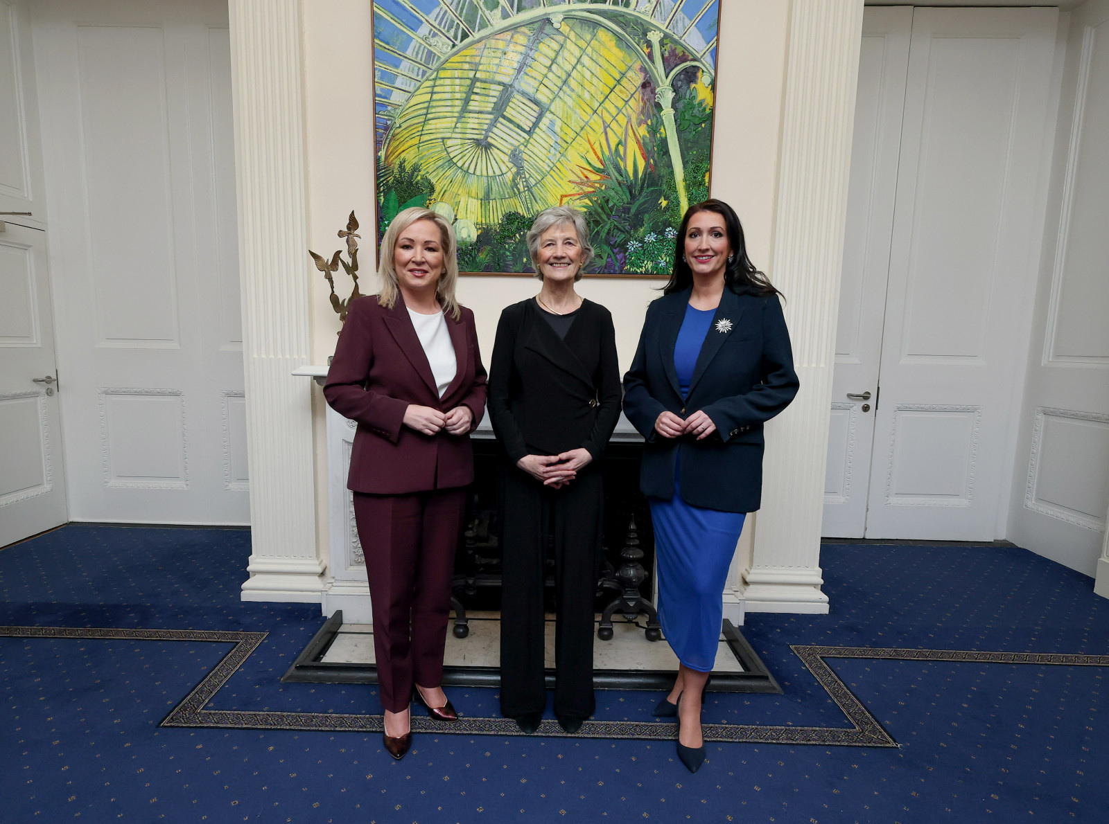 President Connolly meets First Minister and Deputy First Minister of Northern Ireland
