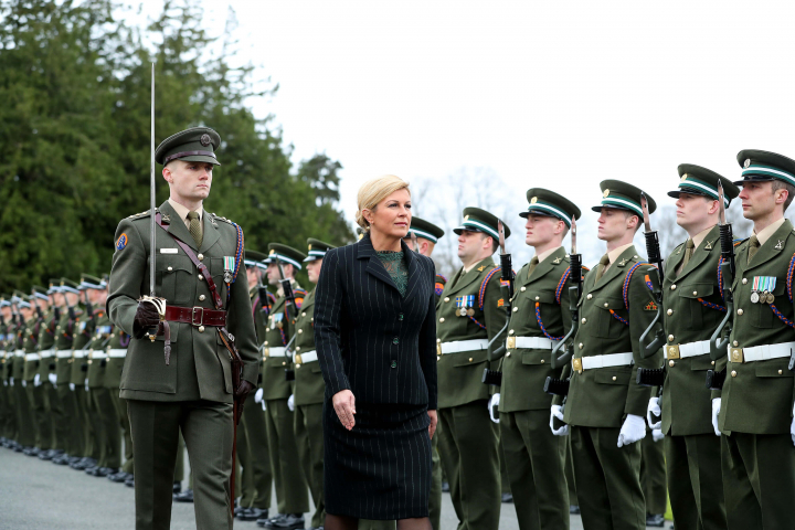 Teacht A.Sh. Kolinda Graber-Kitarovic, Uachtarán Phoblacht na Cróite ar Chuairt Stáit