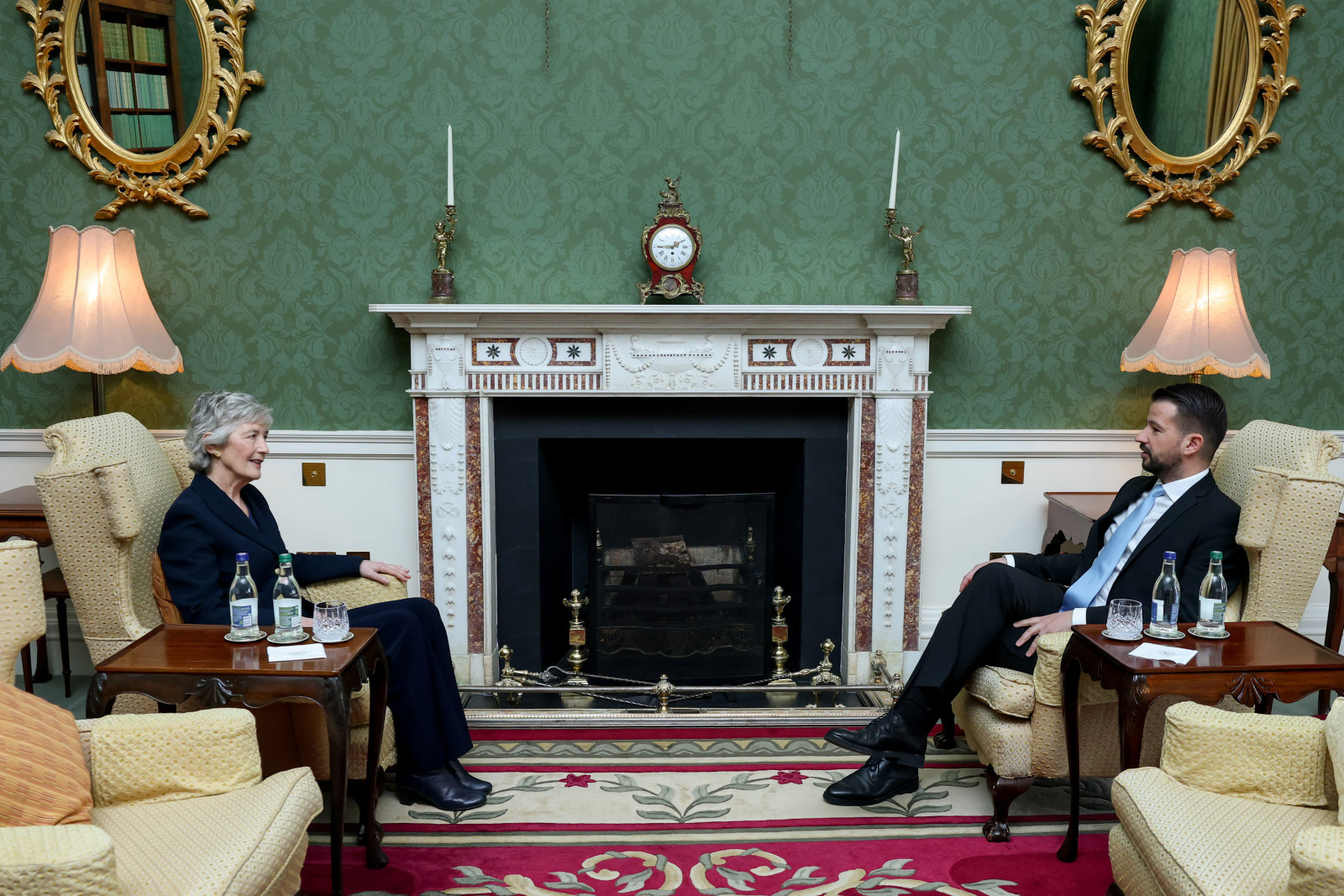 Cuireann an tUachtarán Connolly fáilte roimh Uachtarán Mhontainéagró, A.S. Jakov Milatović