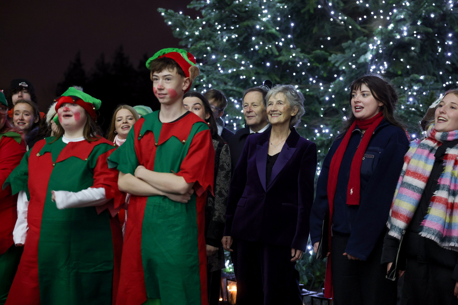 President Connolly hosts the annual Tree Lighting Ceremony