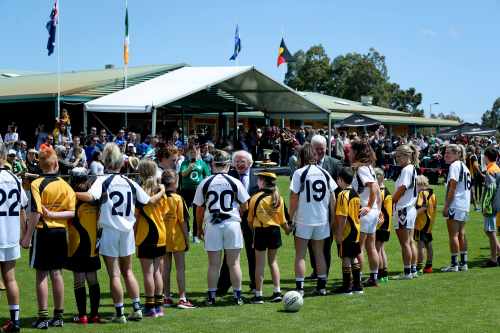 President and Sabina attend Australasian GAA Championships Games
